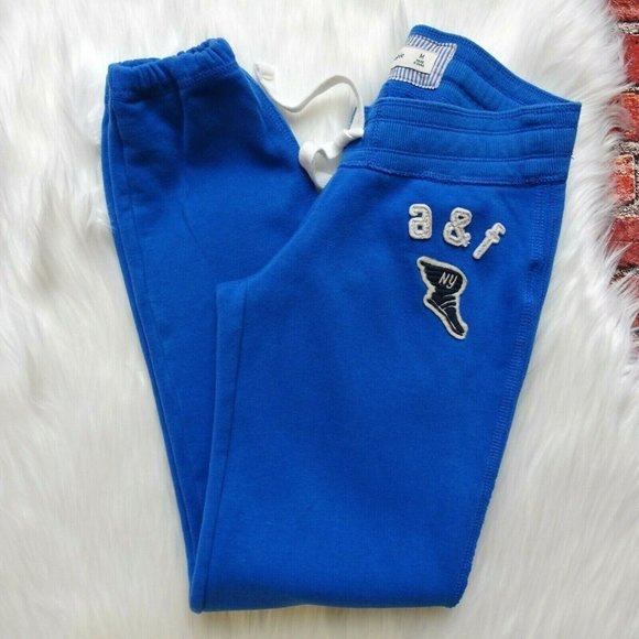 abercrombie kids Other - 💰3/$25 Abercrombie Kids Jogger Sweat Pants Drawstring Logo Blue  Comfy M